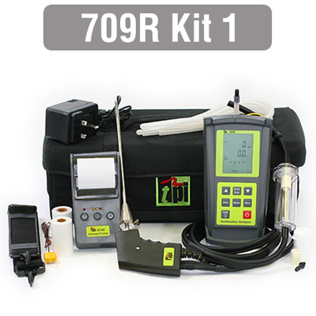 709R KIT 1 FLUE GAS COMBUSTION EFFICIENCY ANALYSER - Hanicks