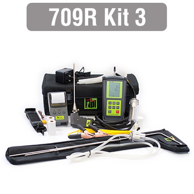709R KIT 3 FLUE GAS COMBUSTION EFFICIENCY ANALYSER - Hanicks