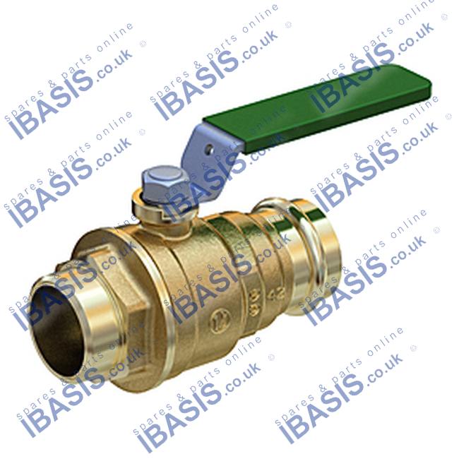 R853VWL 2F X Ø54 BALL VALVE, WITH MALE THREADED-PRESS CONNECTIONS (FOR ...