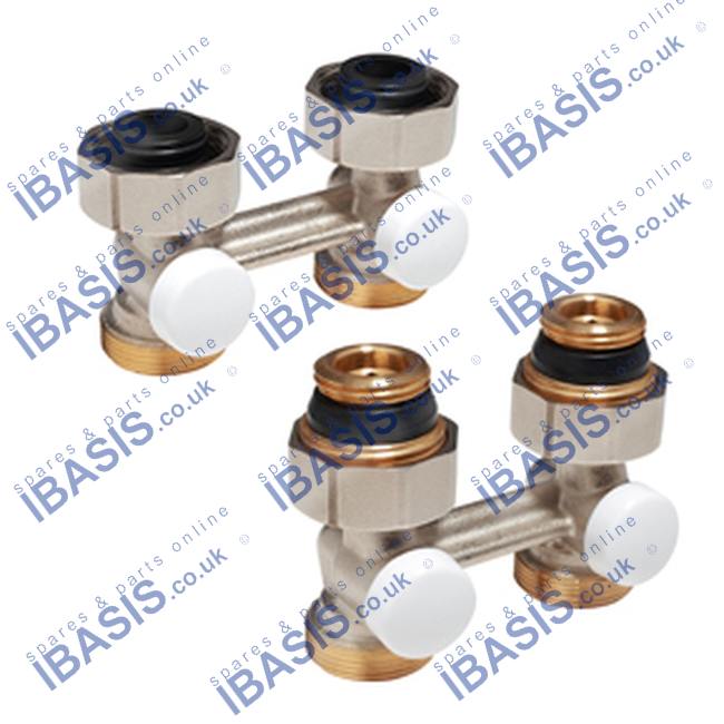 R387L B.18 X G 3/4F STRAIGHT VALVE FOR RADIATOR PANELS, WITH INTEGRATED ...