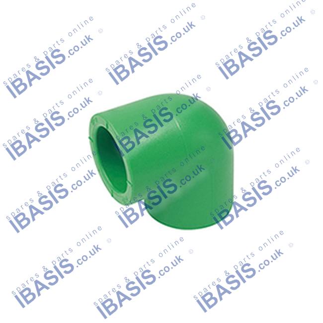 H122 90MM 90° ELBOW FITTING, FEMALE FUSION CONNECTIONS. FOR PLUMBING ...