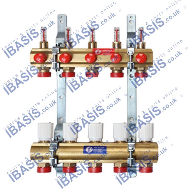 R553F 1 1/4 X 18 /5 PREASSEMBLED BRASS MANIFOLD FOR HVAC SYSTEMS ...