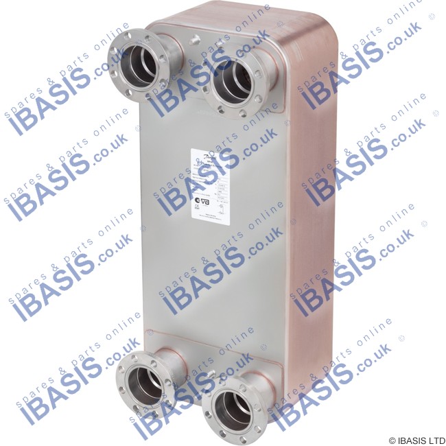 XB66L-1-160 PN16 DN65 COMPAC FLANGE SOLDERED HEAT EXCHANGER PATTERN ...