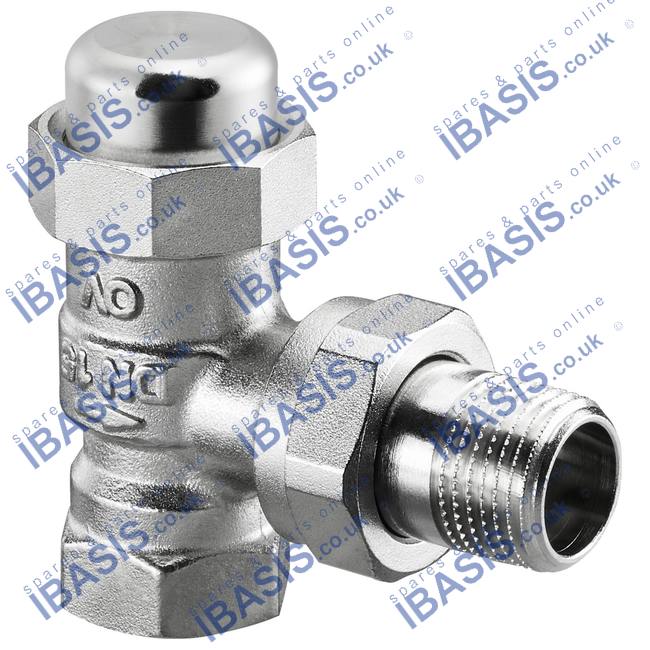 COMBI LR RADIATOR LOCKSHIELD VALVE ANGLE DN 20, R ¾ X RP ¾, PN 10 ...