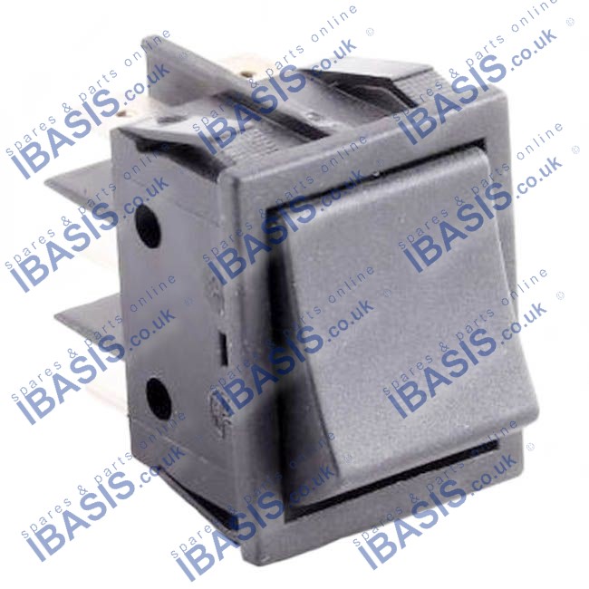 CP2 HEAT/VENT BLACK 2 POLE ROCKER SWITCH - Hanicks